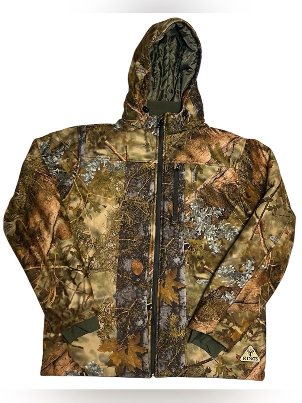 Kings Camo Men's Mountain Shadow Wind-Defender Pro Fleece Jacket Size Large
